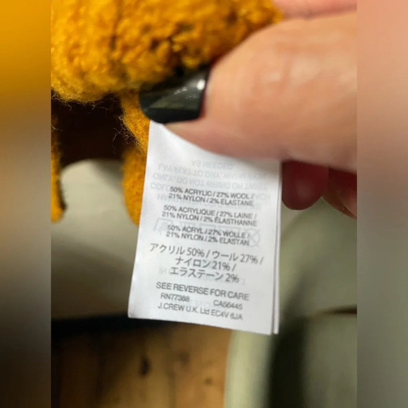 Madewell Northfield Mock Neck Chunky Funnel Knit Harvest Gold Sweater - Picture 9 of 13